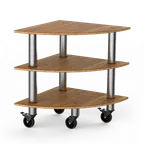 image of Steelite MGCMLX04BSXW Classic Corner Buffet Table, 29.5x29.5x35in, Mixed Materials, Modular Design