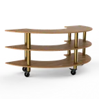 image of Steelite MGCMSX01BBXW Configurable Buffet Table, 81.5x41.0x35.0, Modular Mogogo Mixed Materials