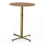 image of Steelite MGCPBR01BBXX Round Bar Height Table, 30x42, Polo, Mixed Materials, 1 Per Case