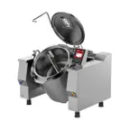 image of Firex UPRIG048M_V1 48 Gallon Floor Tilting Full Steam Jacketed Gas Kettle with Mixer, 136.500 BTU