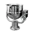 image of Groen D-60 60 Gallon Floor Tilting 2/3 Steam Jacketed Direct Steam Kettle w/ Pedestal Base