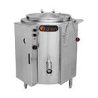 image of Groen EE-60 60 Gallon Floor Stationary 2/3 Steam Jacketed Electric Kettle w/ Tri-Leg Base