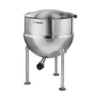 image of Groen FT-20 20 Gallon Floor Stationary 2/3 Steam Jacketed Direct Steam Kettle w/ Tri-Leg Base