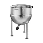 image of Groen FT-60 60 Gallon Floor Stationary 2/3 Steam Jacketed Direct Steam Kettle w/ Tri-Leg Base