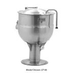 image of Legion LP-60 60 Gallon Floor Stationary 2/3 Steam Jacketed Direct Steam Kettle w/ Pedestal Base