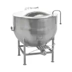 image of Legion LS-25 25 Gallon Floor Stationary Full Steam Jacketed Direct Steam Kettle w/ Tri-Leg Base