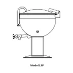 image of Legion LSP-20 20 Gallon Floor Stationary Full Steam Jacketed Direct Steam Kettle w/ Pedestal Base
