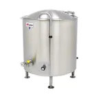 image of Legion LTI-40 40 Gallon Floor Stationary 2/3 Steam Jacketed Direct Steam Kettle w/ Quad-Leg Base