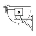 image of Legion TWSWT-25 25 Gallon Wall Mount Tilting Full Steam Jacketed Direct Steam Kettle, Wall-Bracket
