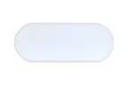 image of Cal-Mil 26107-208-15 Oval Melamine Serving Platter, 20" x 8" x 1.5" Matte White, 20‑inch Plate