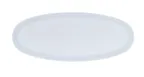 image of Cal-Mil 26143-922-15 Oval Melamine Serving Platter, 22" x 9" x 1.5" Matte White Cove Design