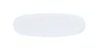 image of Cal-Mil 26152-618-15 Selene Oval Melamine Platter, 18" White Matte Glossy, 6" x 18" x 1"