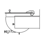 image of Legion LSWC-25 25 Gallon Wall-Mount Stationary Full Steam Jacketed Direct Steam Kettle, Wall-Console