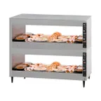 image of BKI 2TSM-51 Countertop Heated Display Merchandiser, 51", Pass-Thru, (2) Shelves
