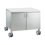 image of RATIONAL 60.30.345 Us Iv Mobile Oven Stand, 14 Supporting Rails, Hinged Doors