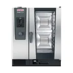 image of RATIONAL ICC 10-HALF E 208/240V 3 PH Half Size 10 Pan Electric Combi Oven w/ Manual Controls, Steam Generator