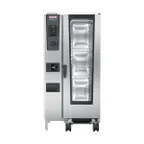 image of RATIONAL ICC 20-HALF E 208/240V 3 PH Half Size 20 Pan Electric Combi Oven w/ Manual Controls, Steam Generator