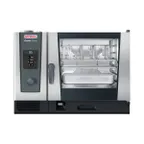 image of RATIONAL ICC 6-FULL NG 208/240V 1 PH Full Size 6 Pan Natural Gas Combi Oven w/ Steam Generator, 106.500 BTU