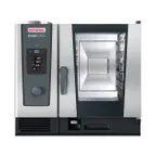 image of RATIONAL ICC 6-HALF E 208/240V 3 PH Electric Half Size 6 Pan Combi Oven w/ Manual Controls, 208/240V