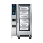 image of RATIONAL ICP 20-FULL E 480V 3 PH Full Size 20 Pan Electric Combi Oven w/ Touchscreen, Steam Generator, 480V