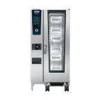 image of RATIONAL ICP 20-HALF NG Half Size 20 Pan Natural Gas Combi Oven w/ Touchscreen, 159.500 BTU
