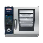 image of RATIONAL ICP XS E 208/240V 1 PH Half Size 4 Pan Electric Combi Oven w/ Touchscreen, Steam Generator