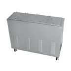 image of Stoelting MDC4-37-A Ice Cream Dipper, 4‑Hole, 44"W x 15"D x 36"H, Stainless 4x4.25‑Gal, 115V Casters