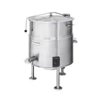 image of Cleveland KEL40 40 Gallon Floor Stationary 2/3 Steam Jacketed Electric Kettle w/ Tri-Leg Base