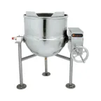image of Groen DL-40, INA/2 40 Gallon Floor Tilting 2/3 Steam Jacketed Direct Steam Kettle Mixer