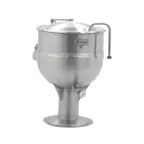 image of Legion LP-30 30 Gallon Floor Stationary 2/3 Steam Jacketed Direct Steam Kettle w/ Pedestal Base