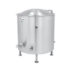 image of Legion LTI-100 100 Gallon Floor Stationary 2/3 Steam Jacketed Direct Steam Kettle w/ Quad Leg Base