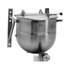 image of Legion LTWT-50MV 50 Gallon Wall Mount Stationary 2/3 Steam Jacketed Direct Steam Kettle With Mixer 304 Stainless Steel Liner