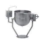 image of Legion TWP-100 100 Gallon Floor Tilting 2/3 Steam Jacketed Direct Steam Kettle w/ Pedestal Base