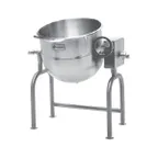 image of Legion TWU-50MV 50 Gallon Floor Tilting 2/3 Steam Jacketed Direct Steam Kettle w/ Mixer