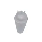 image of Concasse MCDV32TC - 32oz Clear Squeeze Bottle, Triple Tip, Clear Cap, Condiment Dispenser