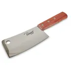 image of Concasse MCHM060 Kitchen Cleaver Knife, 6" Blade, Stainless Steel, Wood Handle