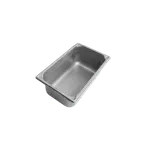 image of Concasse MCI241404 Stainless Steel Steam Table Pan, 1/4 Size, 6-3/8" x 10-3/8" x 1-1/2", NSF