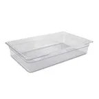 image of Concasse MCIP1110 1/1 Food Pan, 20‑3/4" W x 12‑3/4" D x 4" H, Clear Polycarbonate, NSF, Stackable