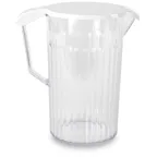 image of Concasse MCJ1100 Plastic Pitcher, 1.1L (32‑63 oz) Clear Polycarbonate with Handle