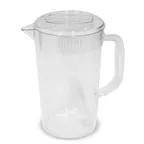 image of Concasse MCJ1900 Plastic Pitcher, 1.9L (64‑95 oz) Clear Polycarbonate, 5¼" x 9½" with Handle - 1/Each
