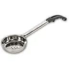 image of Concasse MCP06EP Portion Control Spoon – 6 Oz Perforated Stainless Steel with Black Handle
