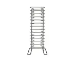 image of Concasse MCPABRACK18 Chrome Plated Pizza Pan Rack, 18 Levels, 16-30 Pan Capacity, Chrome Finish