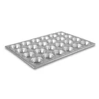 image of Concasse MCPALMUF24 Muffin Pan - 24 Cup Aluminum Uncoated Baking Pan For Cupcakes And Muffins