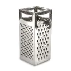 image of Concasse MCRAYAI02 Box Cheese Grater 9" x 4" x 4", Stainless Steel Blade & Handle, Size 7"-9"
