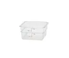 image of Concasse MCRC1500 Square Food Storage Container, 2 Liters, Clear Polycarbonate With Cap