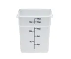 image of Concasse MCRCE15000 Clear Polyethylene Square Food Storage Container, 18 Liters - 19-24 qt Capacity
