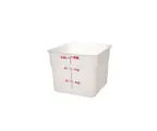 image of Concasse MCRCE5500 Clear Polyethylene Food Storage Container, 6 Liters, Square, With Cap