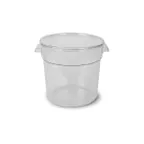 image of Concasse MCRRL4000 Food Storage Container, 4 Liters, Round, Clear Polycarbonate with Cap