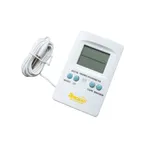 image of Concasse MCT30403 Digital Thermometer, 14°F to 120°F, Interior/Exterior, with Hydrometer & Alarm