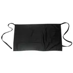 image of Concasse MCTXDEL7945N Waist Apron, 31" x 18", Durable Black with Bag - 1/Bag